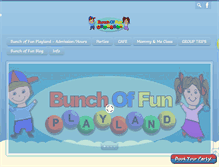 Tablet Screenshot of bunchoffunplayland.com